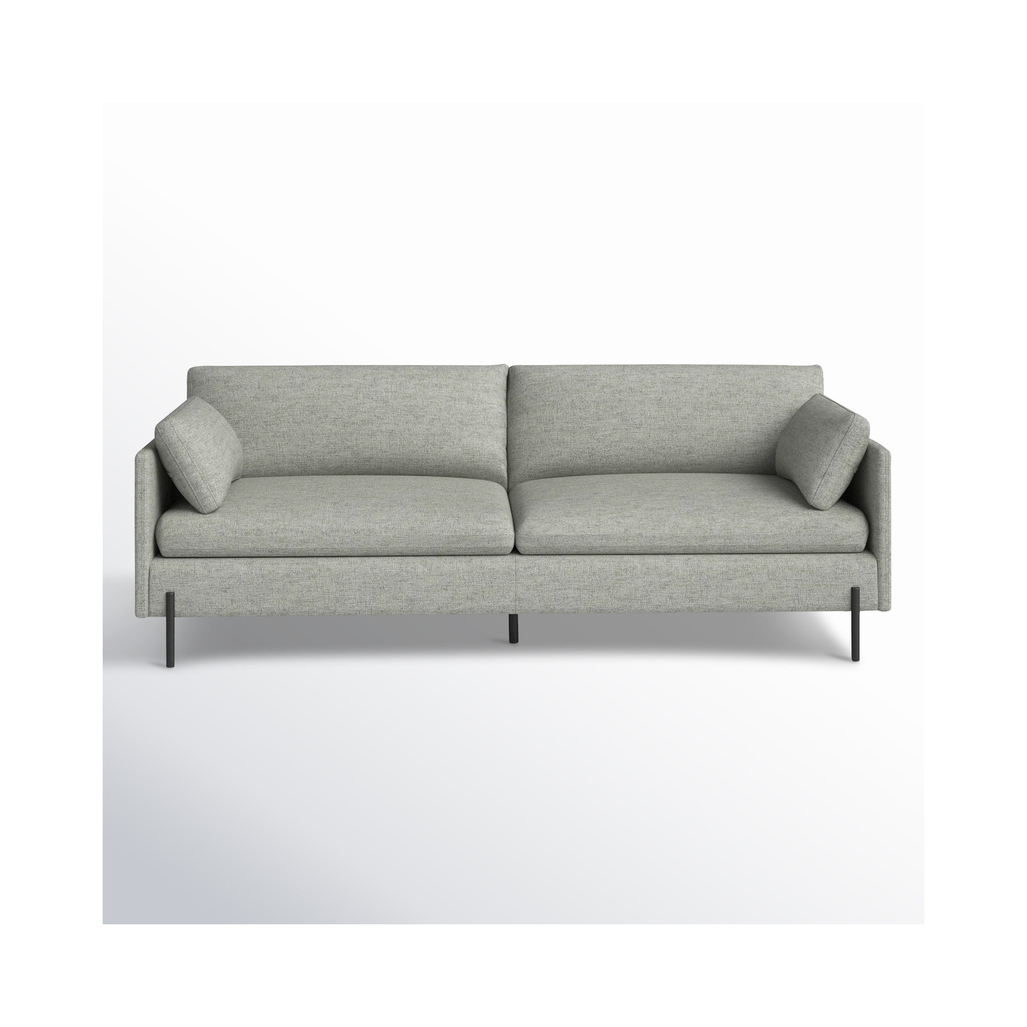 Moab 81'' Upholstered Sofa, Fredrickson Marble Basketweave