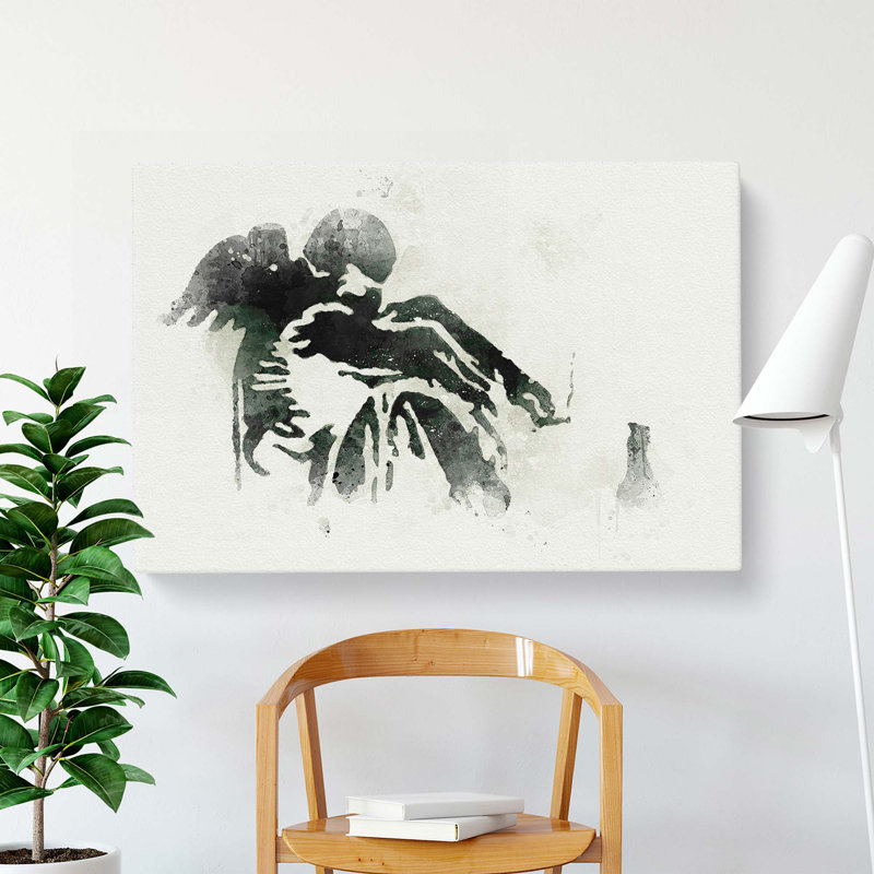 Drunken Angel by Banksy - Wrapped Canvas Painting, 60cm H x 91cm W x 3cm D