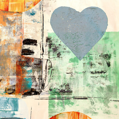 1PW6189 Pop Love #2 (Heart) - Wrapped Canvas Print