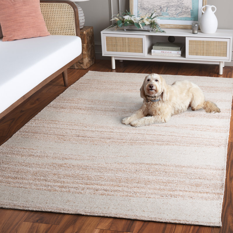 Tapis Sahara 200 en naturel / ivoire, Rectangle de 5 pi x 8 pi