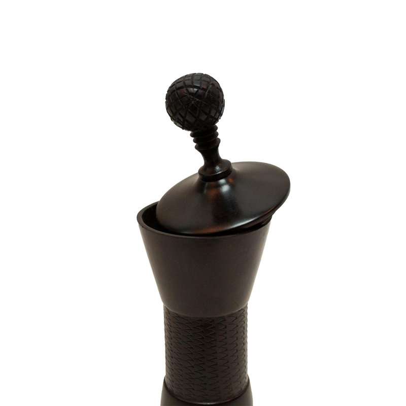 Ebony Wood Collection Wood Jar