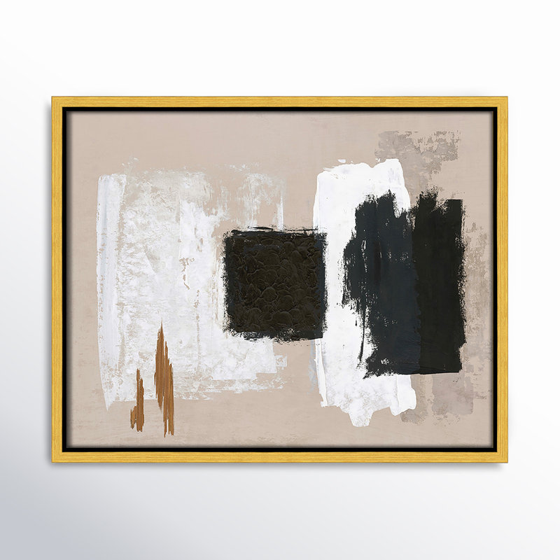 Imone - Toile à cadre flottant, Noir, H 41,5 po x l 61,5 po