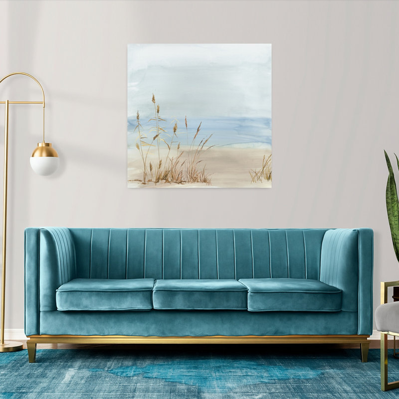 «Beachside Graminées In Tranquil Light Coastal», art mural, 36" H x 36" W