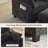 37.8" W Upholstered Chenille Armchair with Ottoman-1546067354