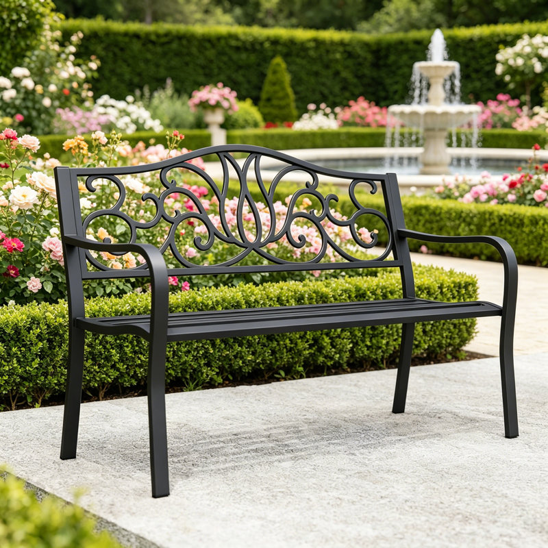 Metal Outdoor Bench
