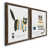 Toile avec cadre en noyer