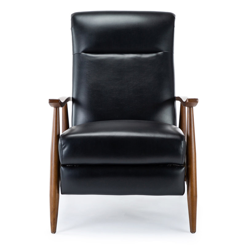 Fauteuil inclinable Sarasota, Marron foncé, Blanc