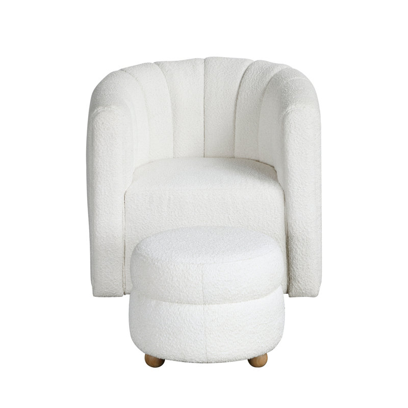 Chaise pivotante moderne et contemporaine, Blanc