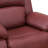 Red Vegan Leather Manual Recling Chair-225230928