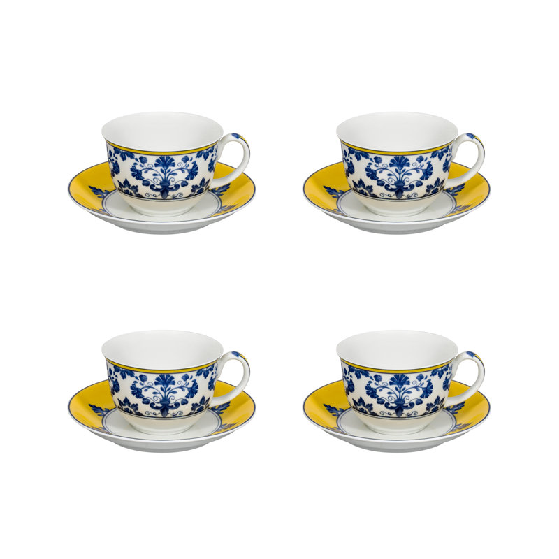 Castelo Branco Teacup and Saucer