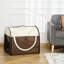 Misael Foldable Pet Carrier for Miniature Dogs 46L x 36W x 41H cm Brown-1515983073-1515983075
