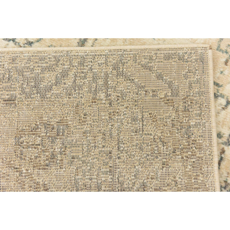 Tapis crème / brun Mosely Orentiel, Carré 6 pi 1 po