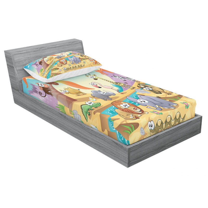 Microfiber Sheet Set, Twin Sheet Set with Fitted Sheet