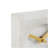 Analog Marble Quartz Movement / Crystal Tabletop Clock White-1024484589