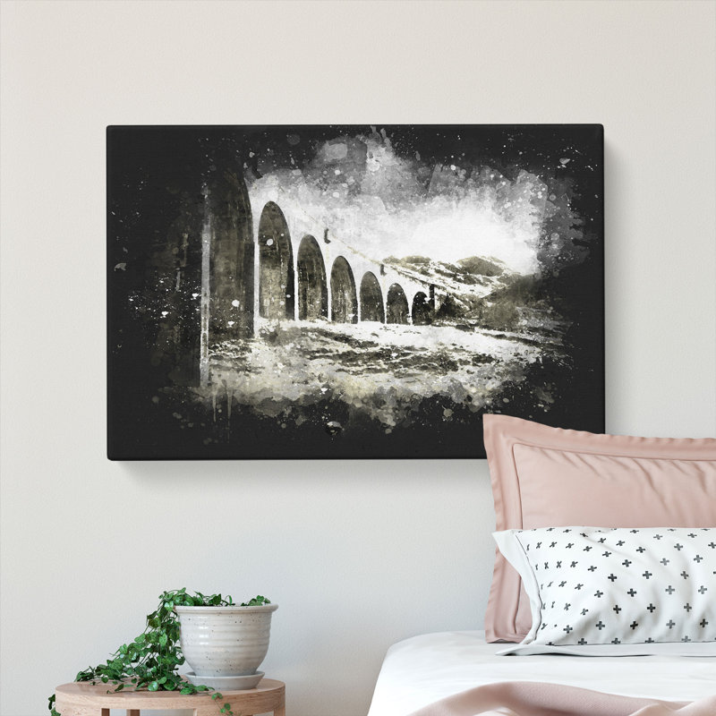 Glenfinnan Viaduct In Scotland - Wrapped Canvas, 45cm H x 76cm W x 4cm D