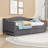 Upholstered Daybed with Trundle and LED Lights-202597667-202597665