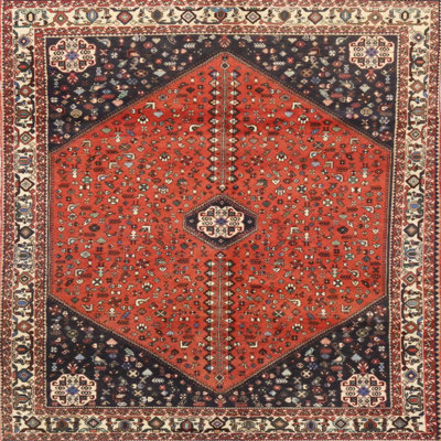 Tapis traditionnel mehroon/noir/bleu Ancel