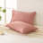 Bean Paste Pink Pom Poms Pillow Cases, Boho Pillowcases Set of 2, 100% Soft Washed Microfiber, Pink Pillow Shams King, 2 Pack-123121717-123121716