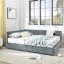 Grand lit capitonné avec rangement capitonné, cadre de canapé-lit avec dossier et accoudoirs confortables, grand lit pour chambre à coucher, salon, velours-1793704669-1793704657