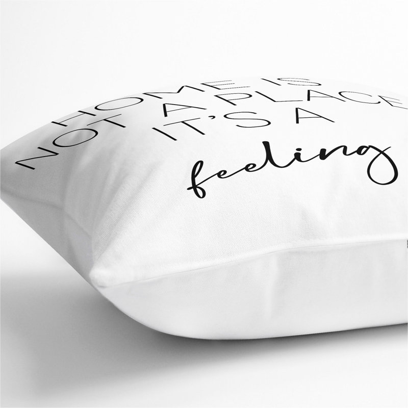 Square Cushion, 40cm H x 40cm W x 15cm D, White
