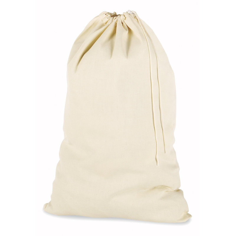 Whitmor Cotton Drawstring Laundry Bag
