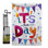 Double Sided 18.5'' H x 13'' W Polyester Birthday Flag Set