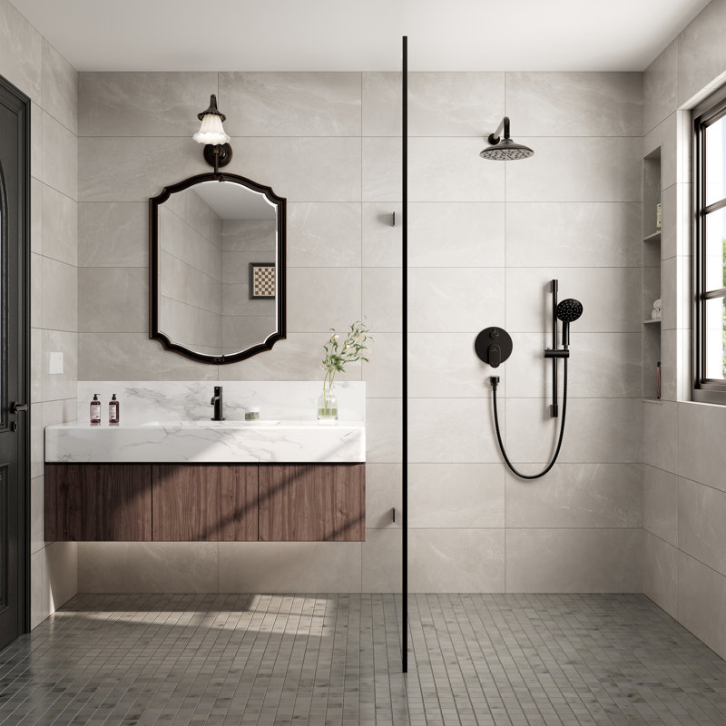 Bronze Oil-Rubbed Dual Shower System with Adjustable Handheld