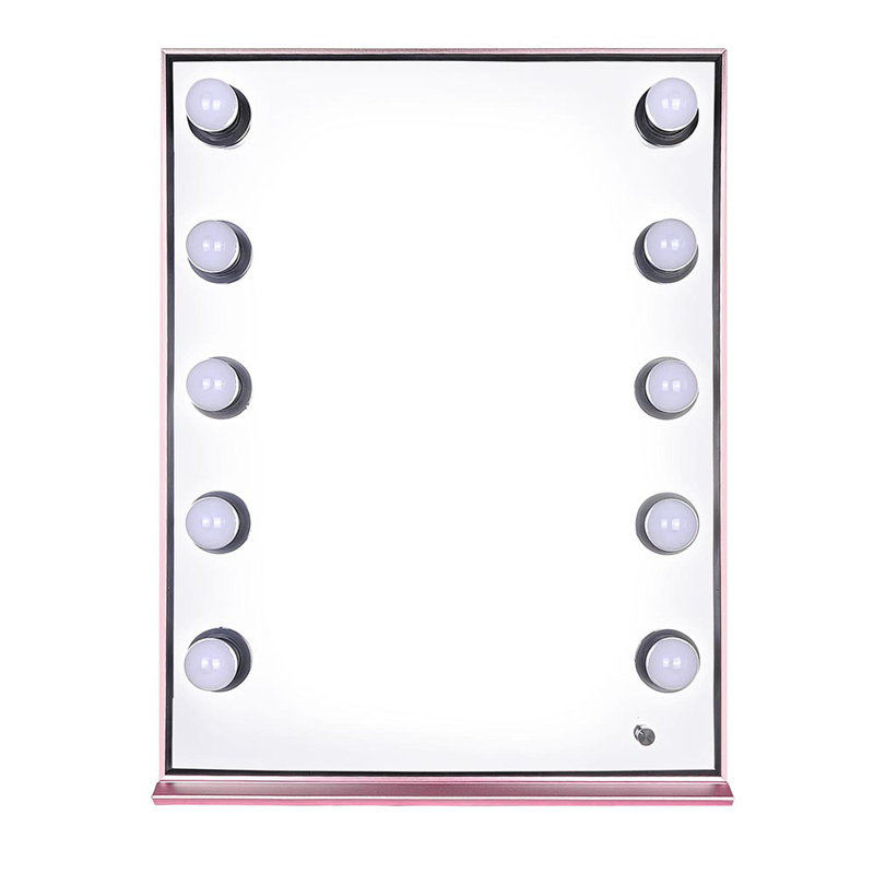 Miroir de salle de bain Hollywood, Rose