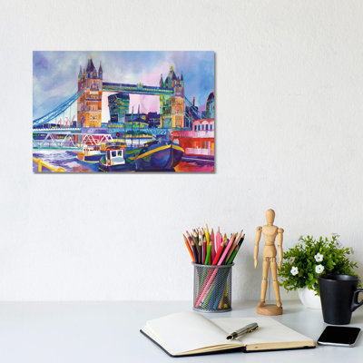 Sunset in London II 1 Piece Wrapped Canvas Painting
