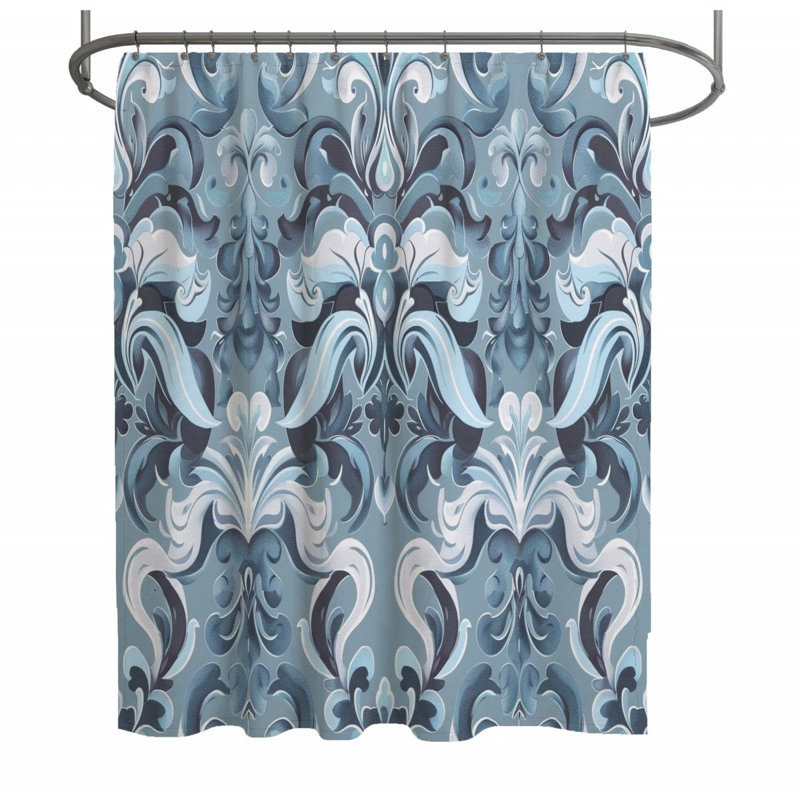 Destanee Damask Shower Curtain, 83" H x 70" W