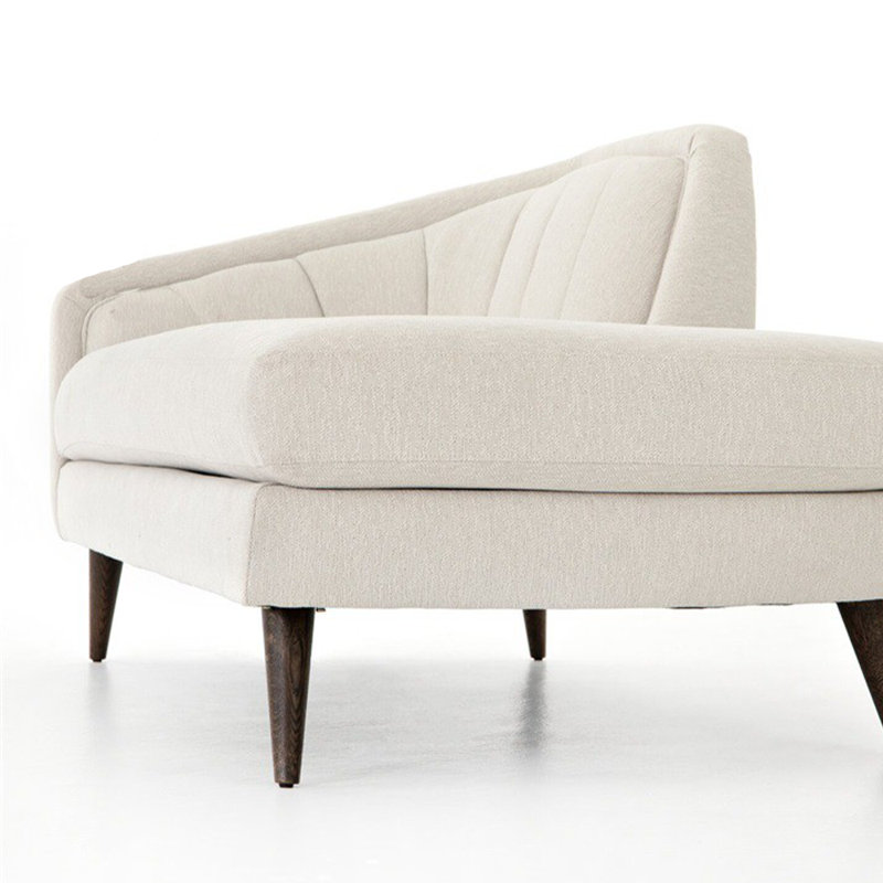 Comfortable solid wooden chair, Left Hand Facing