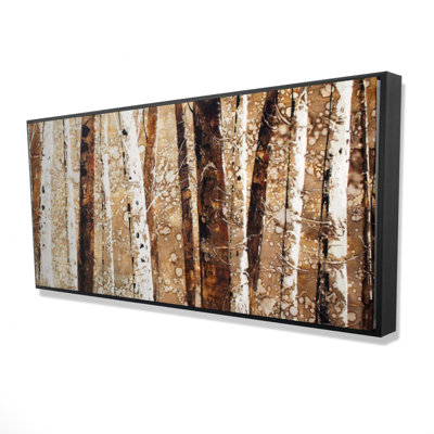 Paint Splash Forest Print On Canvas