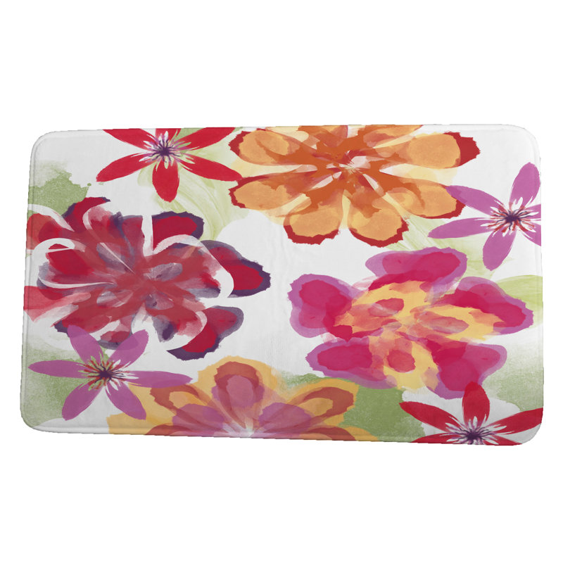 Tapis de bain Lozoya, H 18 po x L 30 po, Rouge