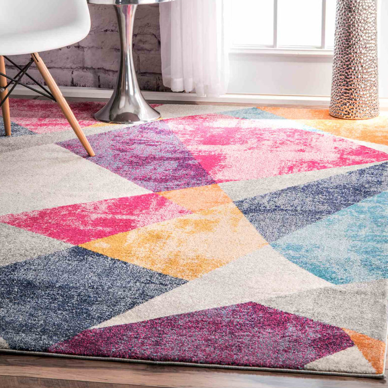 Dunmore Abstract Area Rug, Runner 81 x 244cm