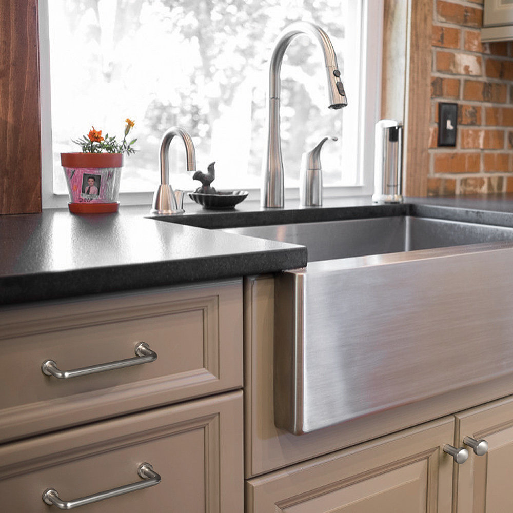 Small Round Cabinet Knob, Brushed Nickel