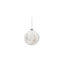 Glass Ball With Tree Pattern Ornament Set of 6 4"Dia. Frost