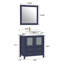 Ensemble de meuble-lavabo simple avec miroir -116868046-62326234