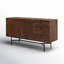 Buffet en bois d'acacia massif à 3 tiroirs de 58 po de largeur Sarom