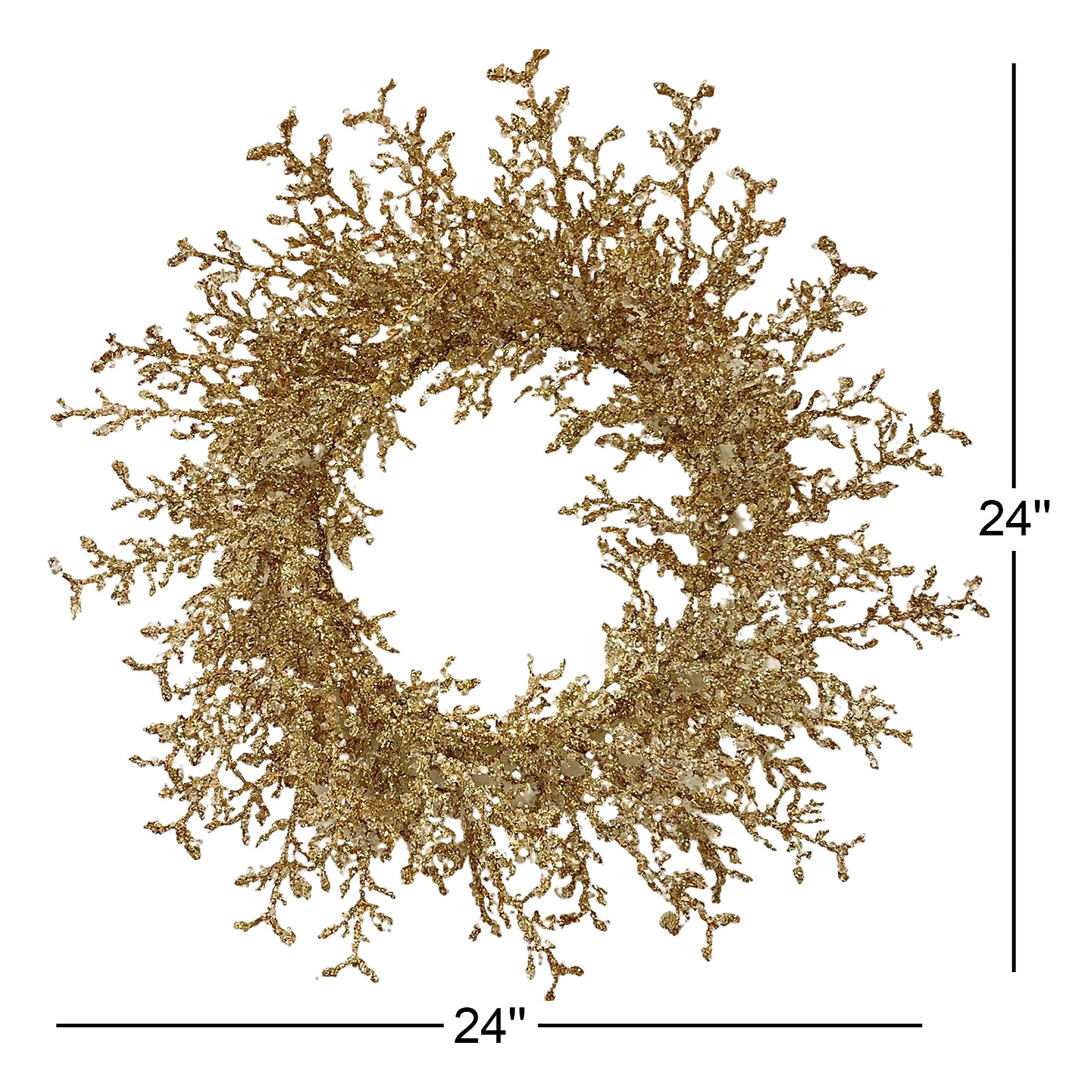 24" No Holiday Wreath