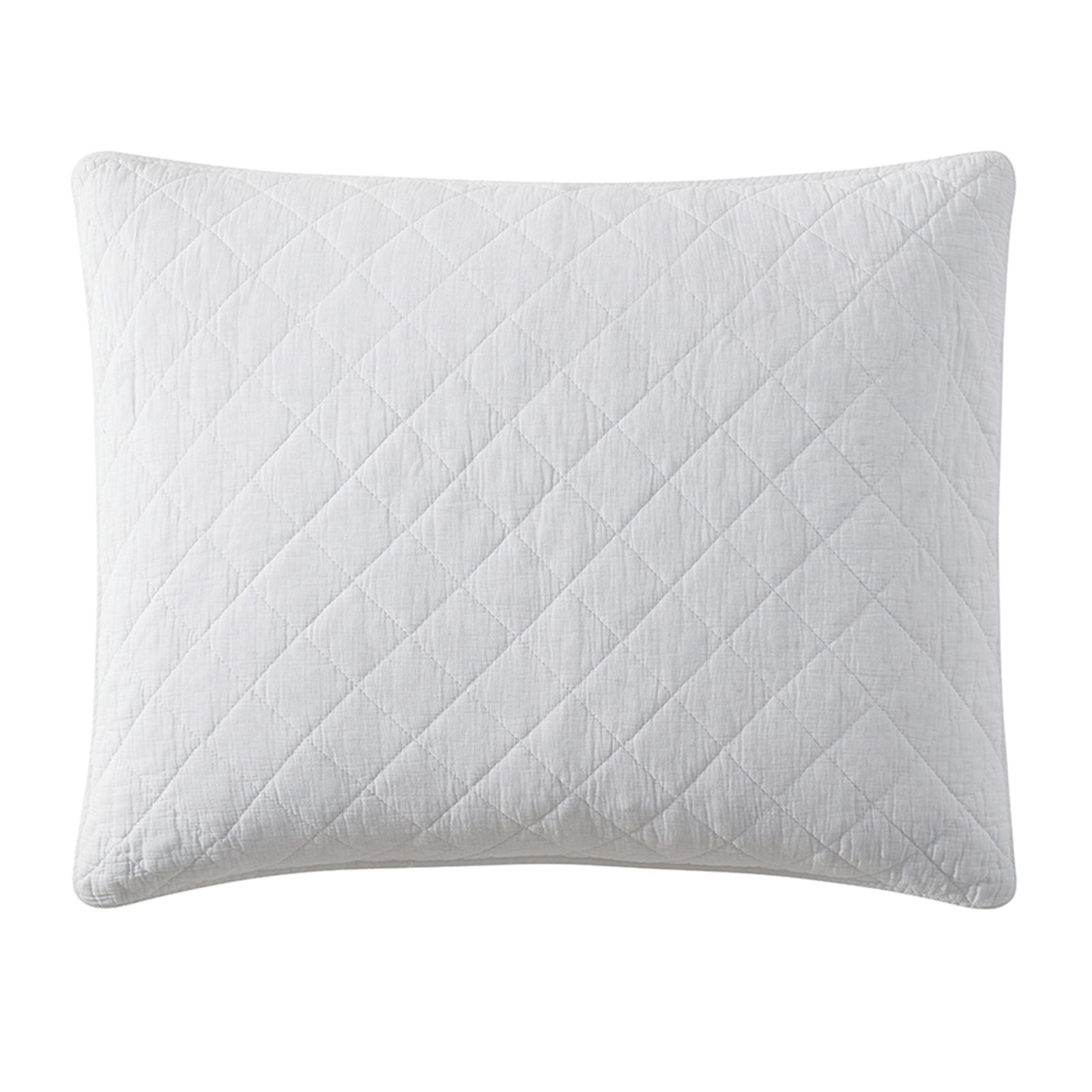 Bostwick Cotton Gauze Shams, King, Vintage White