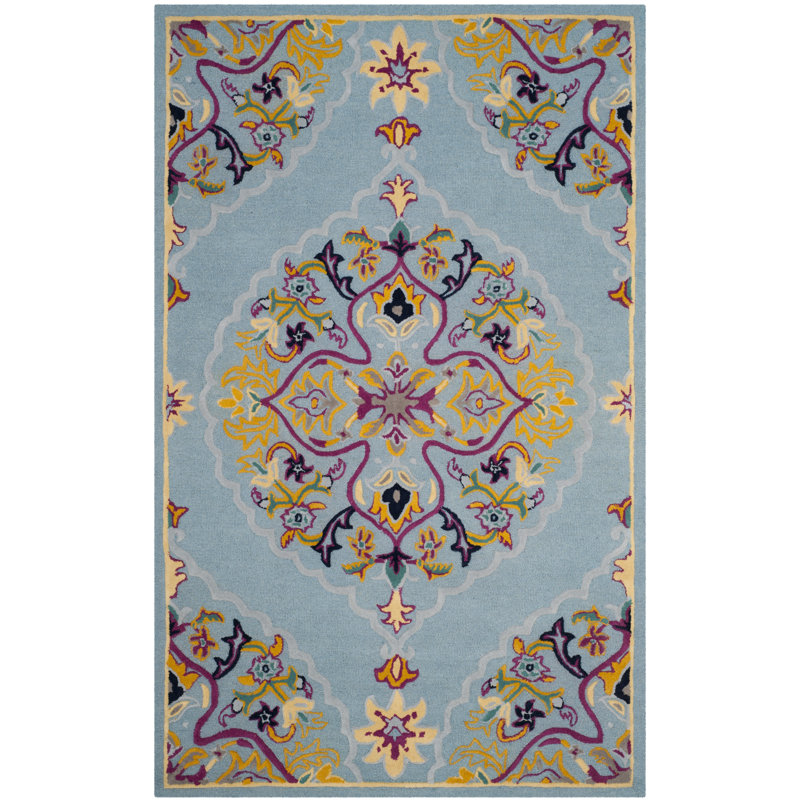 Tapis oriental en laine touffeté à la main Blokzijl, Rectangle 6 pi x 9 pi