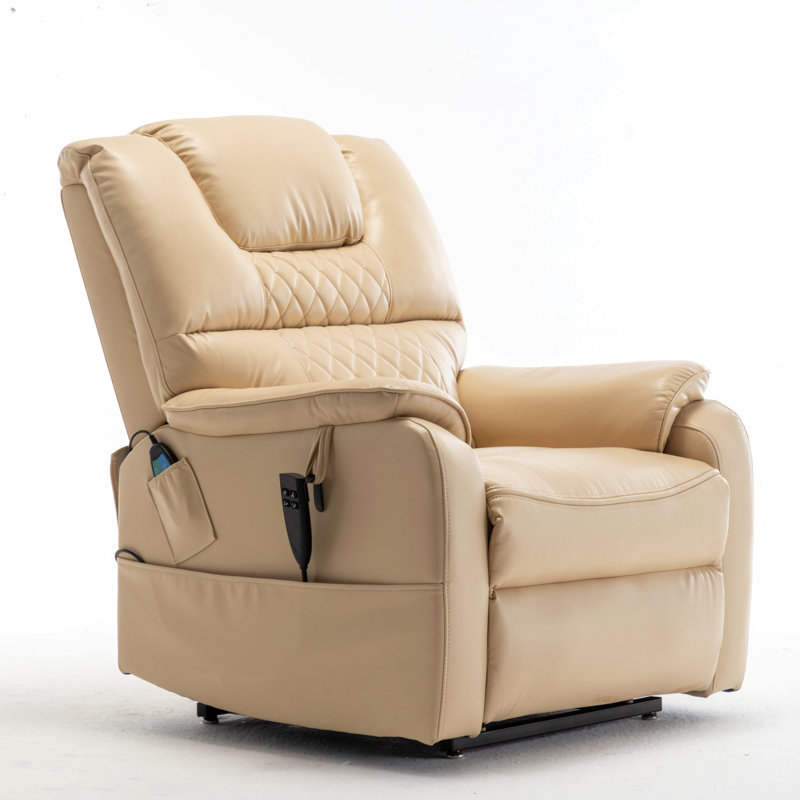 Power Lift Assist Recliner Chair, Beige