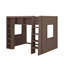 Grand lit mezzanine avec rangement - Grand lit en bois avec armoires et tablettes-32420631