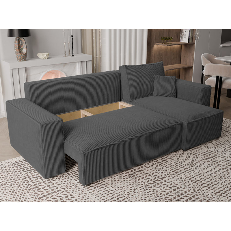 Sahur 4 Seater Sofa Bed, Grey