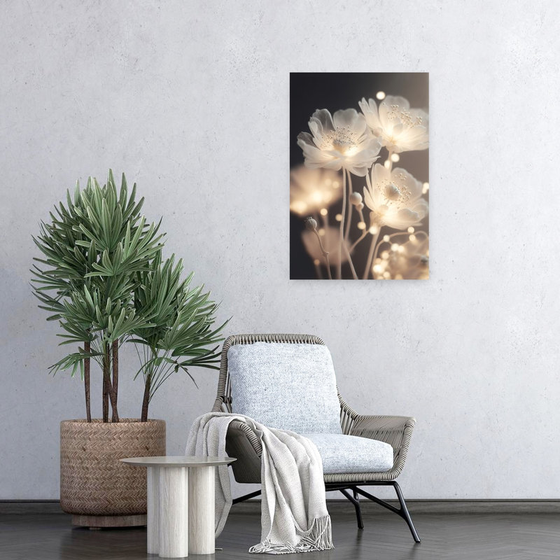 «Petals Modern Flower», reproduction d'art murale, H 24 po x l 16 po