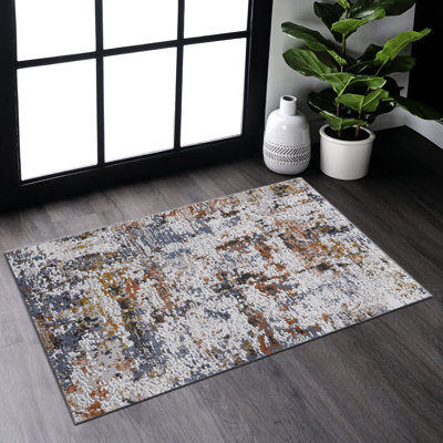 2X3 /Navy Area Rug, Traditional, Non-Shedding And Stain , Suits Home Office Bedroom Living Room Dining Rug For Decoration, /Navy, Fashionable Style