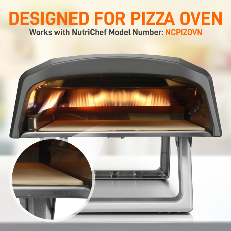 NutriChef Beige Thermal Shock Resistant Pizza Stone