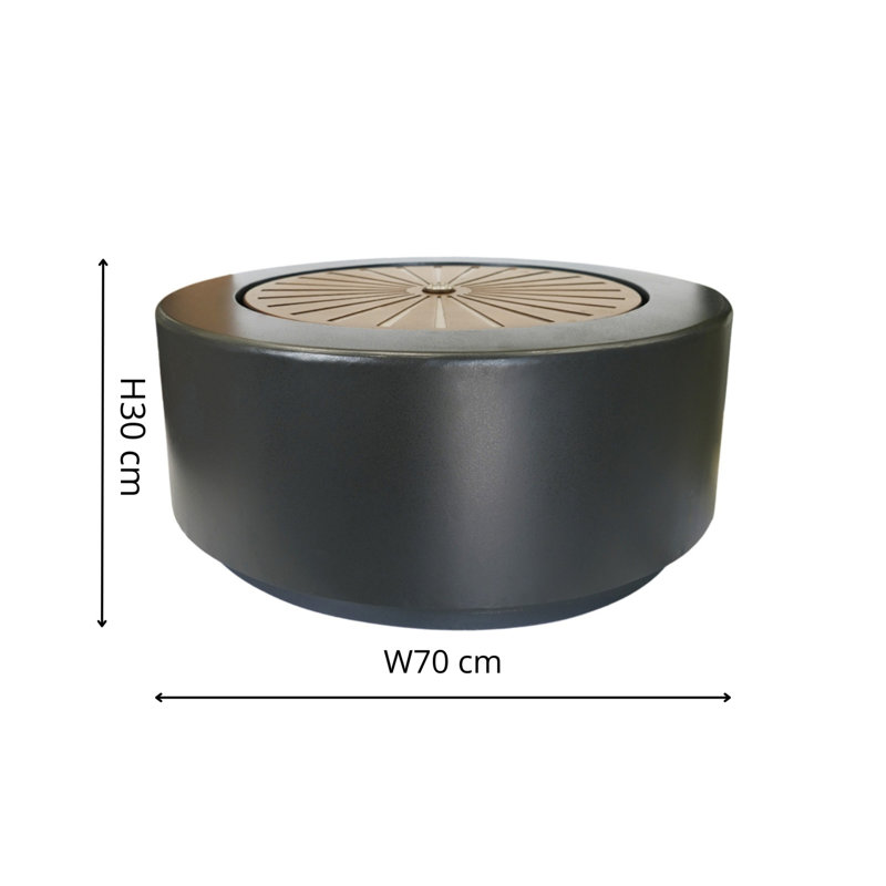 Metal Weather Resistant Accent Fountain with Light