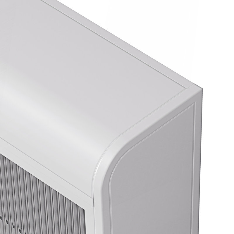 Armoire murale en verre 3 portes, Blanc