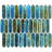 Fractal Picket 10.42" W x 11.81" L Glass Mosaic Wall Tile (0.85 sq. ft. / sheet)-36950456